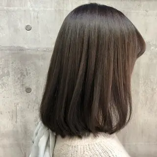 ミディアム カラー 菅沢 奈生のヘアスタイル