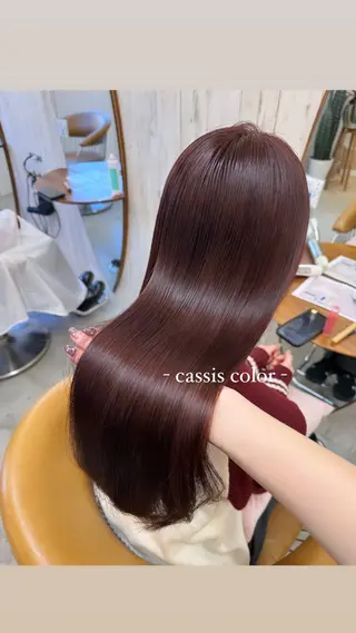 ミディアム 🌷レイヤー縮毛/ 艶ｶﾗｰ/ami🌷のヘアスタイル
