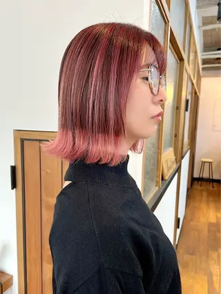 ミディアム 森﨑 雅のヘアスタイル