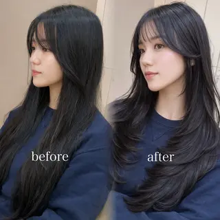 ロング 大西 天使のヘアスタイル