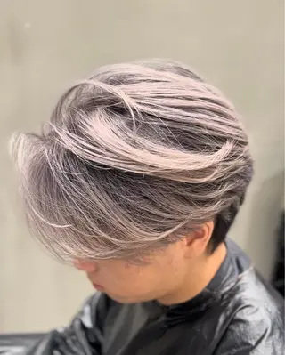 カラー パーマ メンズ メンズバレイヤージュ /町田/木村悠月のヘアスタイル