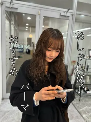 ロング パーマ 🍐シャドウパーマ メンズ特化/守岡🍐のヘアスタイル