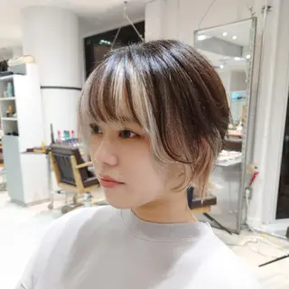 ショート カラー 艶髪✨ブリーチ職人 yasuのヘアスタイル