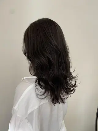 セミロング カラー 髪質改善特化 🫧松野力也のヘアスタイル