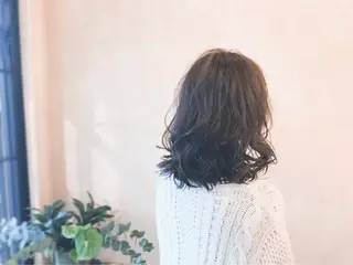 セミロング カラー パーマ ヘアアレンジ 前田 敬太のヘアスタイル