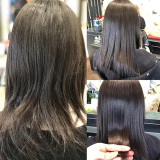 ミディアム カラー パーマ ✨美髪矯正の専門家✨ 髪質改善 松村のヘアスタイル