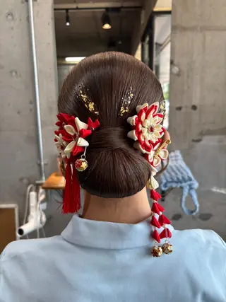 ミディアム ヘアアレンジ Lowha_ageo 💐Fuzukiのヘアスタイル