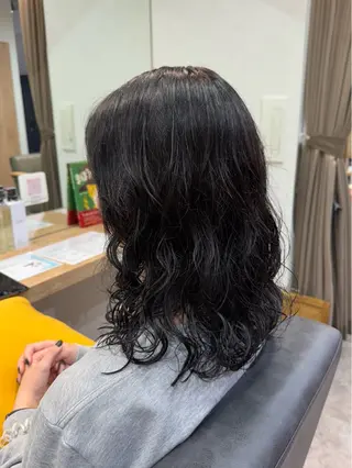 ロング パーマ 縮毛矯正/エクステ /艶カラー/ヘアメのヘアスタイル