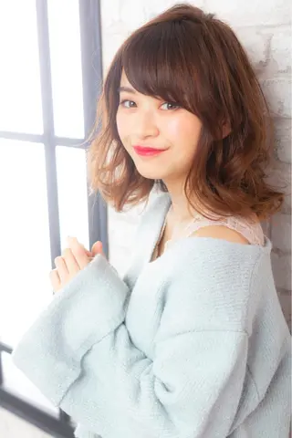 ミディアム パーマ ヘアアレンジ 🧙『店長』平田 祥己✨のヘアスタイル