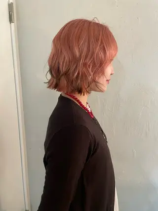 ショート カラー Chikashitsu/Then所属・mana/ハイトーン /ヘアセット🎀のヘアスタイル