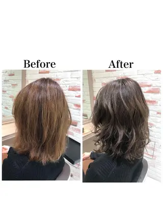ミディアム 新宿 木下拓哉のヘアスタイル