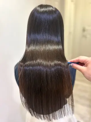 ロング カラー 💙mai🫧 縮毛矯正・ハイライトのヘアスタイル