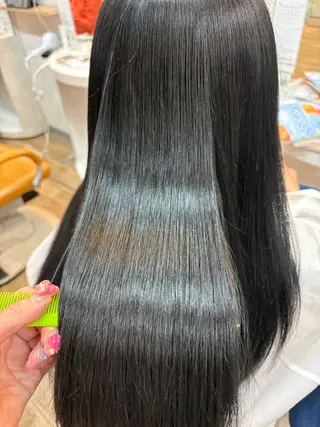 ロング 🩶透明感カラー/ 縮毛矯正LUNA🩶のヘアスタイル