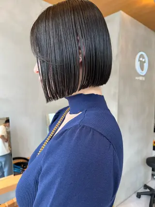 ミディアム ボブ&顔まわりレ イヤー♡TOMOE♡のヘアスタイル