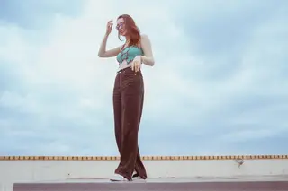 ロング カラー 石田 有矢のヘアスタイル