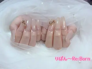 セミロング りぼん Re:Bonrのネイルデザイン