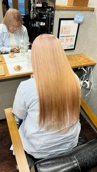 ロング ルプラボウ 永友愛梨 /韓国/ダメージレスのヘアスタイル