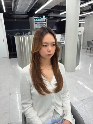 ロング エクステ×レイヤー 黎也のヘアスタイル