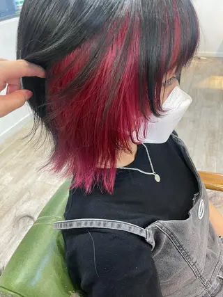 ミディアム ウルフカット/ボブ りなのヘアスタイル