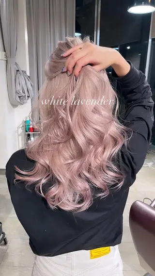ロング カラー 💜ハイトーン💛 マジカルかいちゃんのヘアスタイル