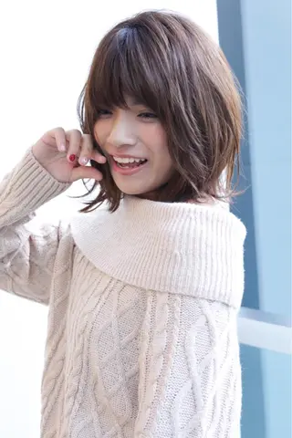 ミディアム Endearing 銀座/レイヤーカットのヘアスタイル