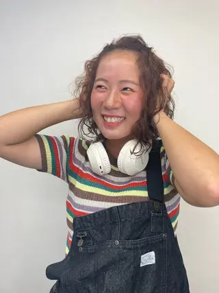 ミディアム カラー 大西 暦のヘアスタイル