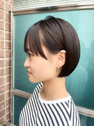 ショート カラー メンズ 久木原 ゆりのヘアスタイル