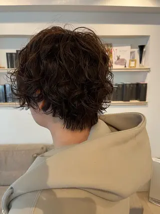 ショート パーマ yadori tomoyoのヘアスタイル