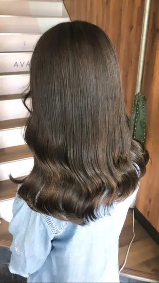 ミディアム カラー 【ブリーチ無しW】 【暗髪&暖色系】圭真のヘアスタイル