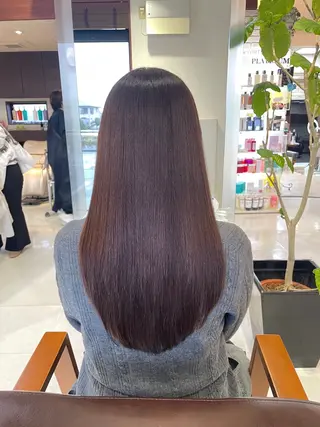 ロング ⭐️吉田萌⭐️ 髪質改善カラー⭐️のヘアスタイル