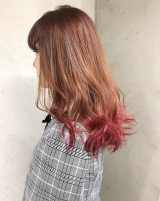 セミロング カラー ヘアアレンジ 【池袋/スパイキー ショート】ⓝⓘⓜⓤのヘアスタイル