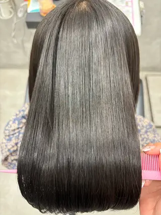 ロング カラー すぐ巻ける縮毛矯正 🍀勝倉　麗のヘアスタイル