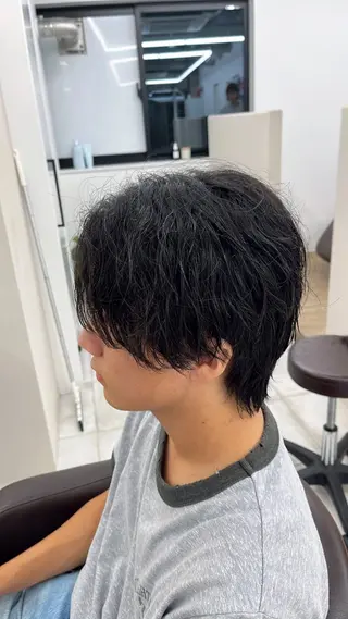 ミディアム パーマ メンズ 🏆メンズヘア特化 🥇代表りんぺーのヘアスタイル