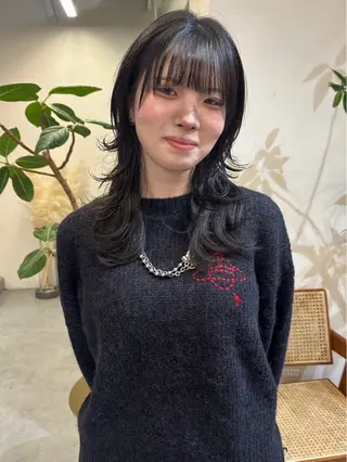 ミディアム カラー ハイトーン×似合わせ 🌱中川慎之介のヘアスタイル
