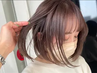 ショート カラー ヘアカラー&縮毛矯正 STAR☆RIVERのヘアスタイル