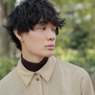 ショート パーマ メンズ 川本 裕🌿のヘアスタイル