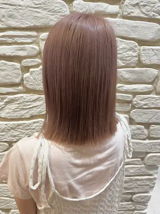 ミディアム カラー ヘアアレンジ 溝口 ひなこのマツエク・マツパデザイン