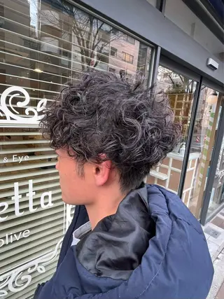 パーマ メンズ ヤシロケンタ メンズ特化のヘアスタイル