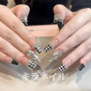 ネイル 🍑長さだし ワンホン💅モモコのネイルデザイン