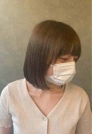 ミディアム 立野 希沙のヘアスタイル