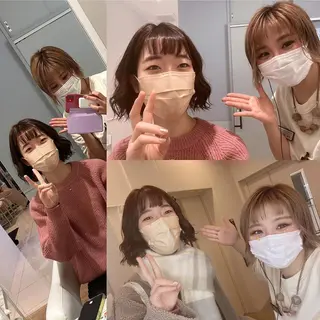ショート カラー メンズ キッズ ✂︎ショート、ボブ、 レイヤー🩵YUMIのヘアスタイル