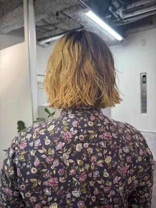 ショート カラー パーマ 新宿/髪質改善/ レイヤー/サカキのヘアスタイル