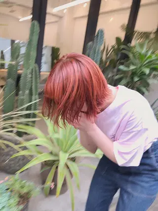 ショート カラー ヘアアレンジ Flamme Annaのヘアスタイル