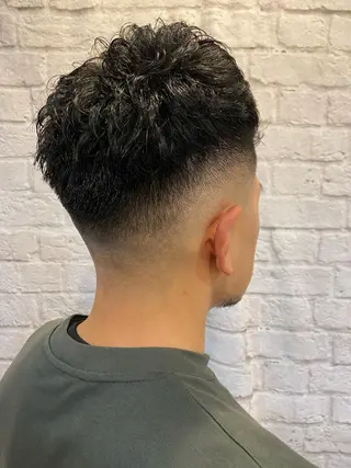 ショート カラー パーマ ヘアアレンジ メンズ 💈メンズ特化 副店長松浦一聖💈のヘアスタイル