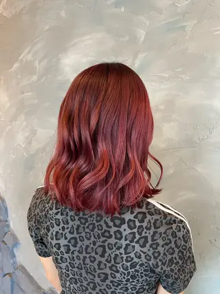 ミディアム hair make echo滿木あい花のヘアスタイル