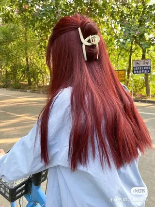 カラー うる艶ストレート♡透 明感カラー♡かずまるのヘアスタイル