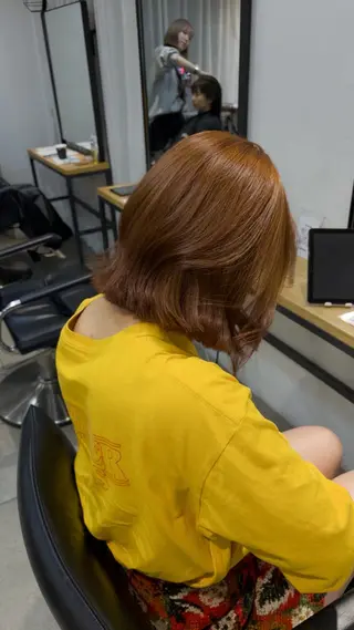 ミディアム カラー じゅわっと暖色カラー 🍊Moemiのヘアスタイル