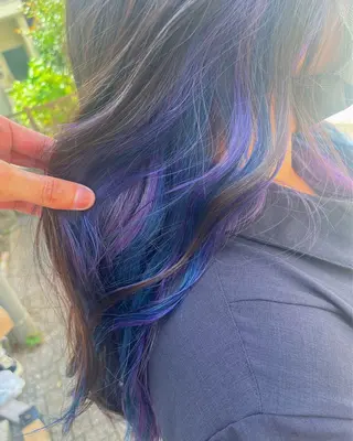 ロング カラー 原宿サロン代表 デザインカラー伊藤卓のヘアスタイル