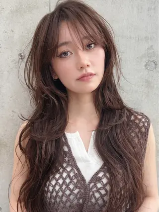 ロング 透明感カラー/恵比寿 /レイヤーカット大場のヘアスタイル