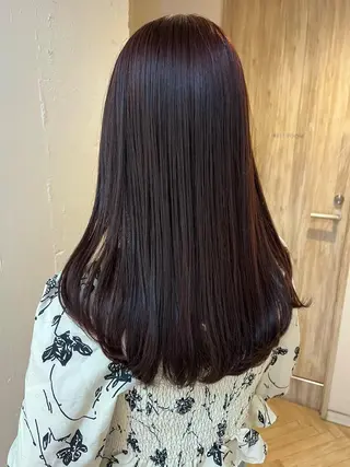 セミロング カラー 透明感カラー/ 髪質改善/レイヤーのヘアスタイル